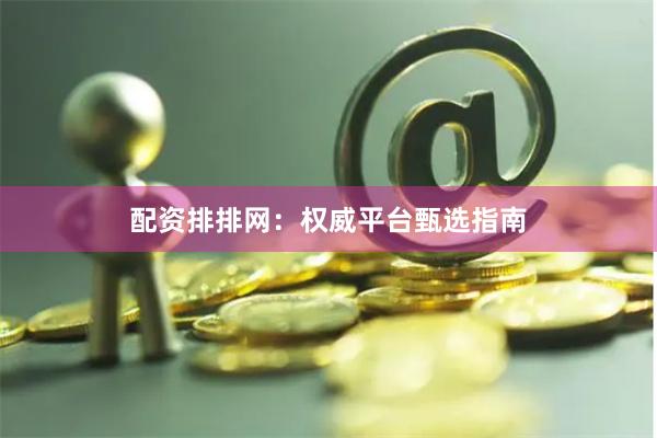 配资排排网：权威平台甄选指南